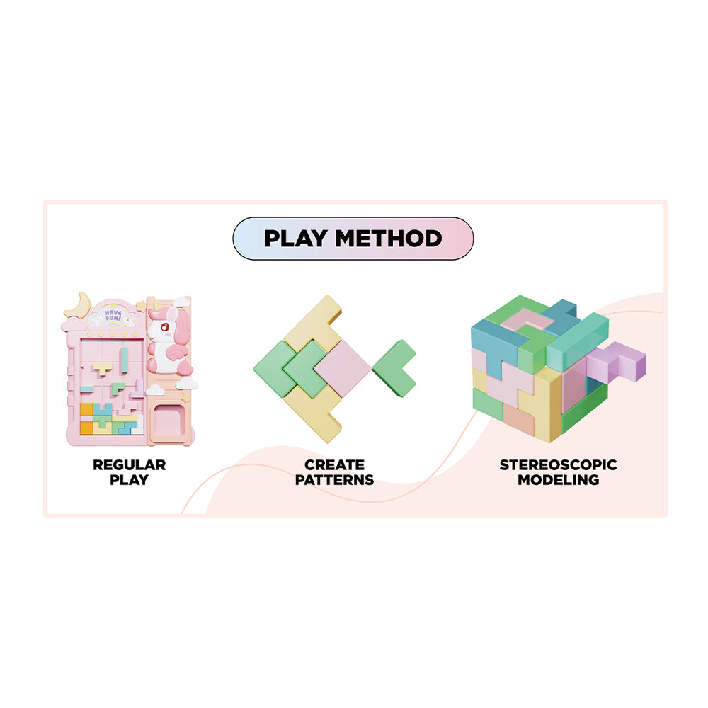 Tetris Building Blocks - Unicorn