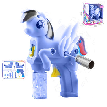 Diy Electric Disassemble Bubble Gun - Purple Unicorn