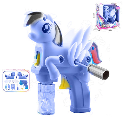 Diy Electric Disassemble Bubble Gun - Purple Unicorn