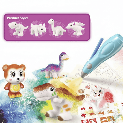 Kids Airbrush Marker Kit – Blue playtime toy in Kuwait