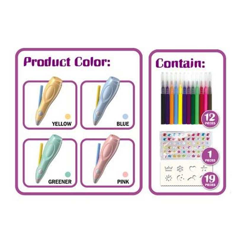 Kids Airbrush Marker Kit – Green product details in Kuwait