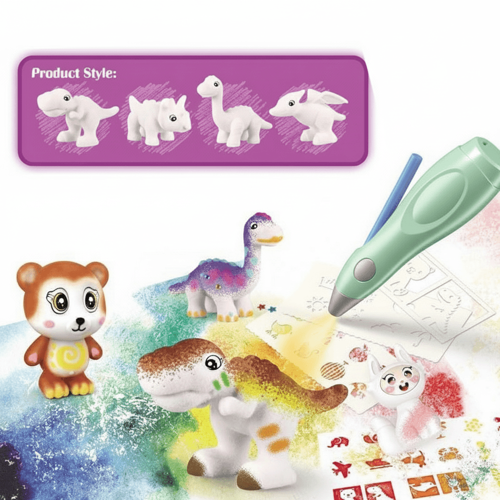 Kids Airbrush Marker Kit – Green gift toy in Kuwait
