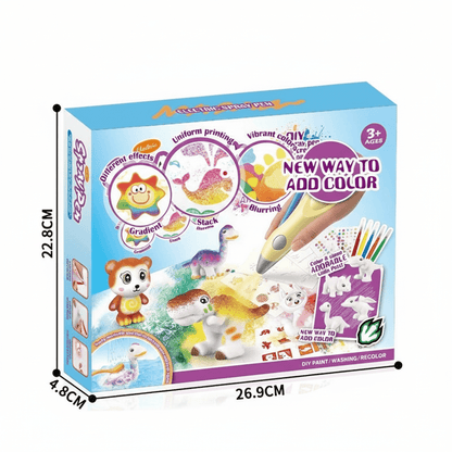 Kids Airbrush Marker Kit – Yellow in Kuwait