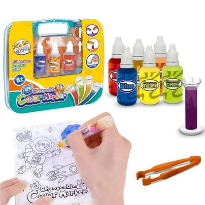DIY Changeable Color Marker Set for Kids in Kuwait