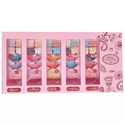 Sparkle And Gliter 5 Styles Palette Makeup Kit gift toy for kids in Kuwait