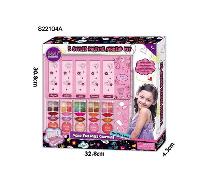 Sparkle And Gliter 5 Styles Palette Makeup Kit for kids in Kuwait