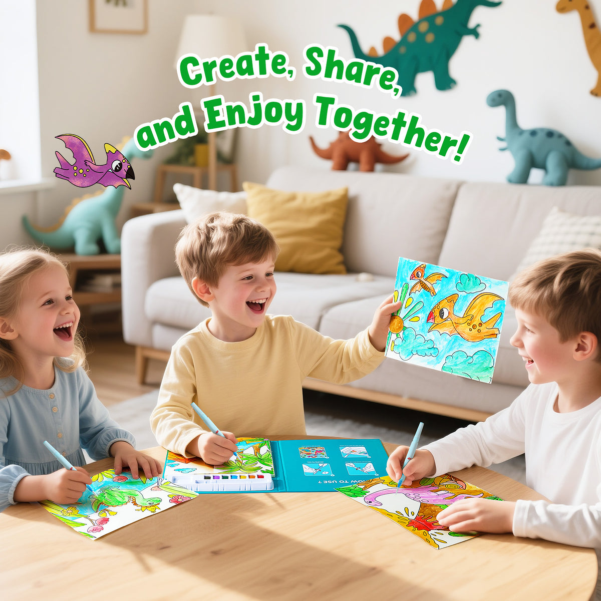 Dinosaur Watercolor Painting Set – Art & Craft Toy for Kids