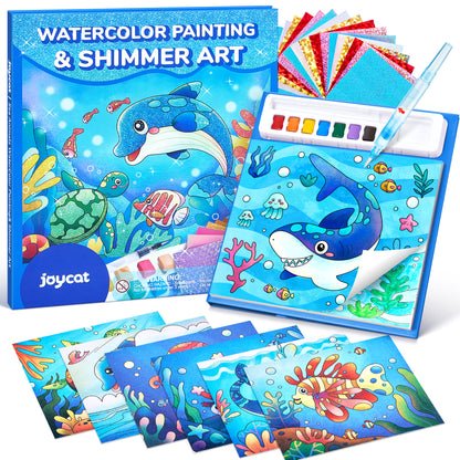 Sea Animals Watercolor Painting Set – Art Craft Toy for Kids