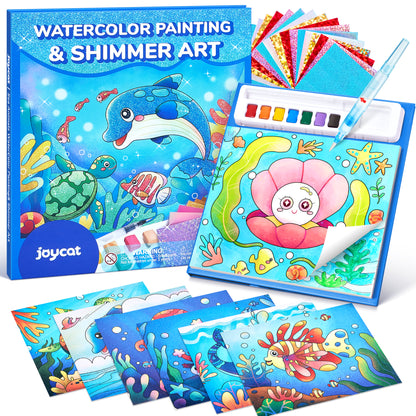Sea Animals Watercolor Painting Set – Art Craft Toy for Kids