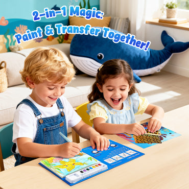 Sea Animals Watercolor Painting Set – Art Craft Toy for Kids