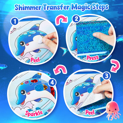 Sea Animals Watercolor Painting Set – Art Craft Toy for Kids
