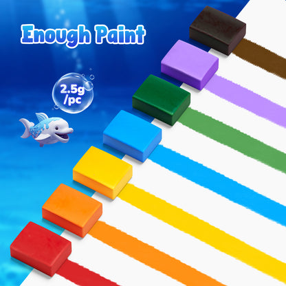 Sea Animals Watercolor Painting Set – Art Craft Toy for Kids