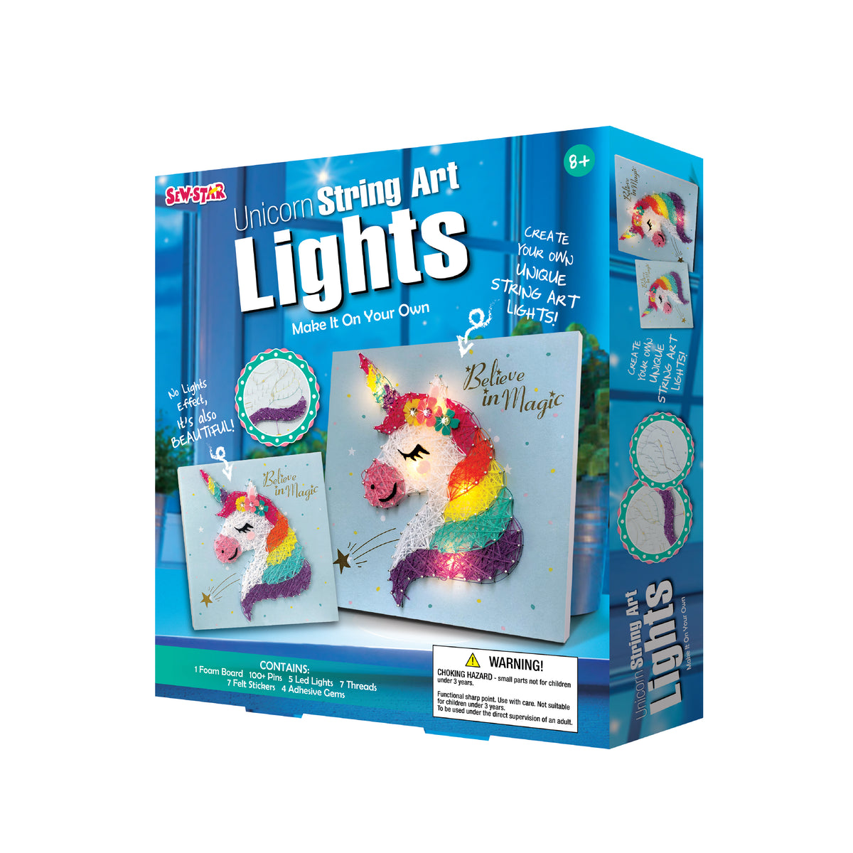 SewStar Unicorn String Art Light Kit – DIY Craft Toy for Kids