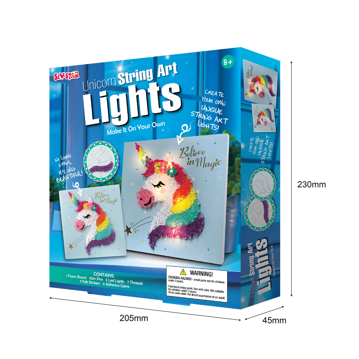 SewStar Unicorn String Art Light Kit – DIY Craft Toy for Kids