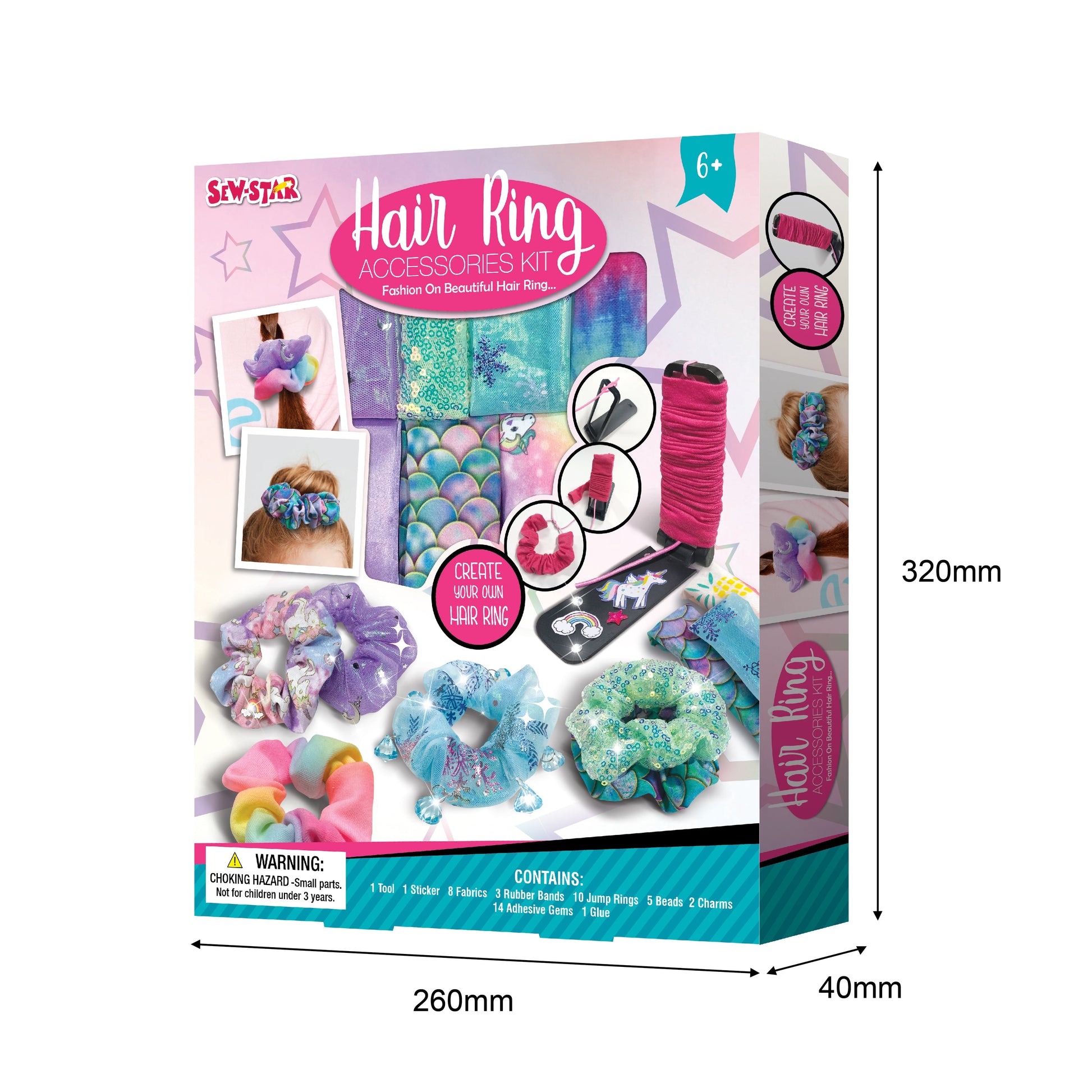 Girls Hair Ring Accessories Kit - #toys for girls Kuwait# - #toys for girls 5 years old Kuwait# - #toys for girls 6 years old Kuwait# - #toys for girls 7 years old Kuwait#