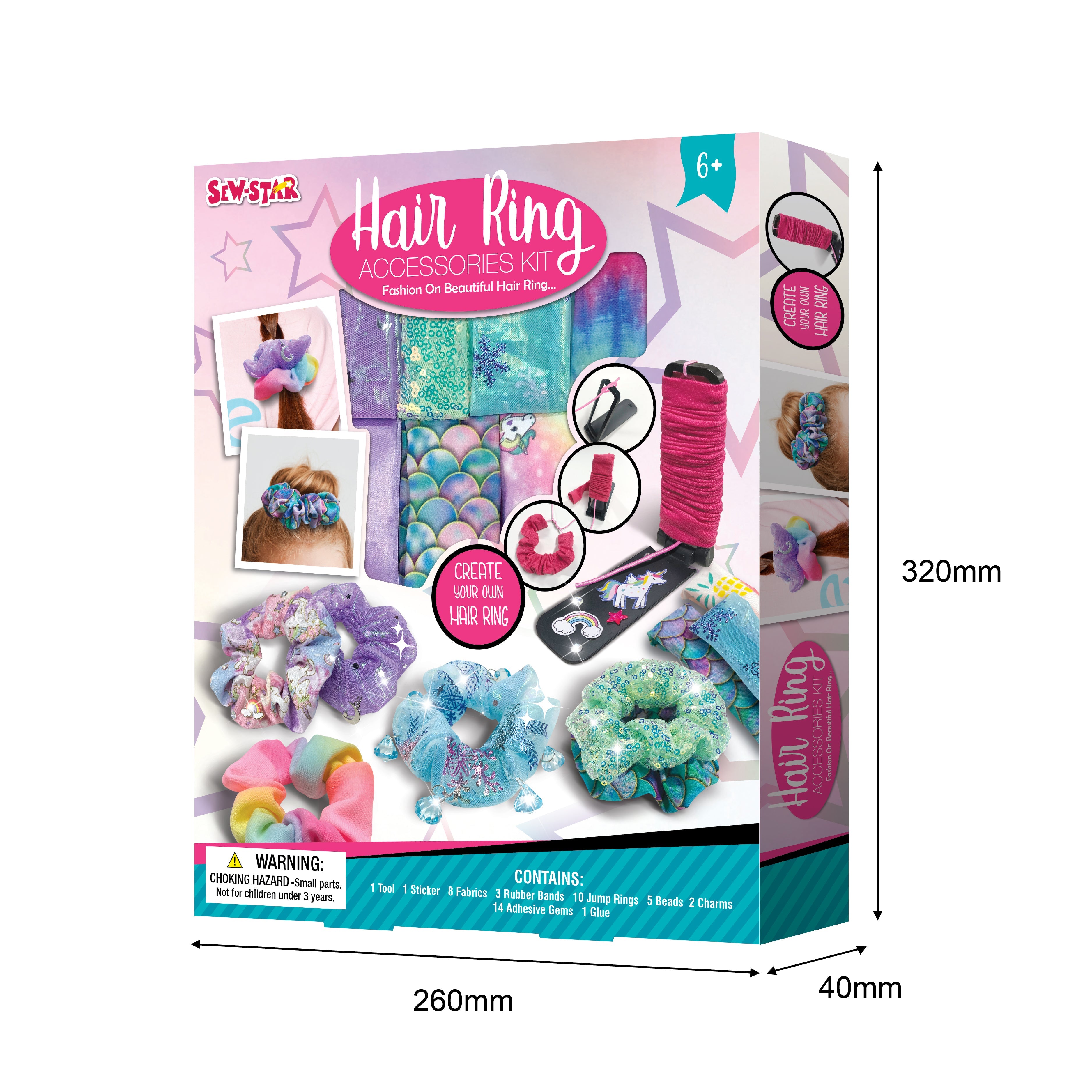 Girls Hair Ring Accessories Kit - #toys for girls Kuwait# - #toys for girls 5 years old Kuwait# - #toys for girls 6 years old Kuwait# - #toys for girls 7 years old Kuwait#