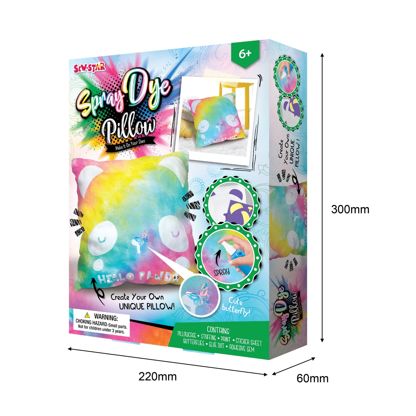 Sew Star Spray Dye Pillow Kit