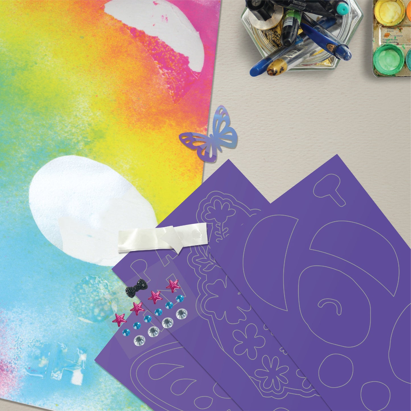 Sew Star Spray Dye Pillow Kit