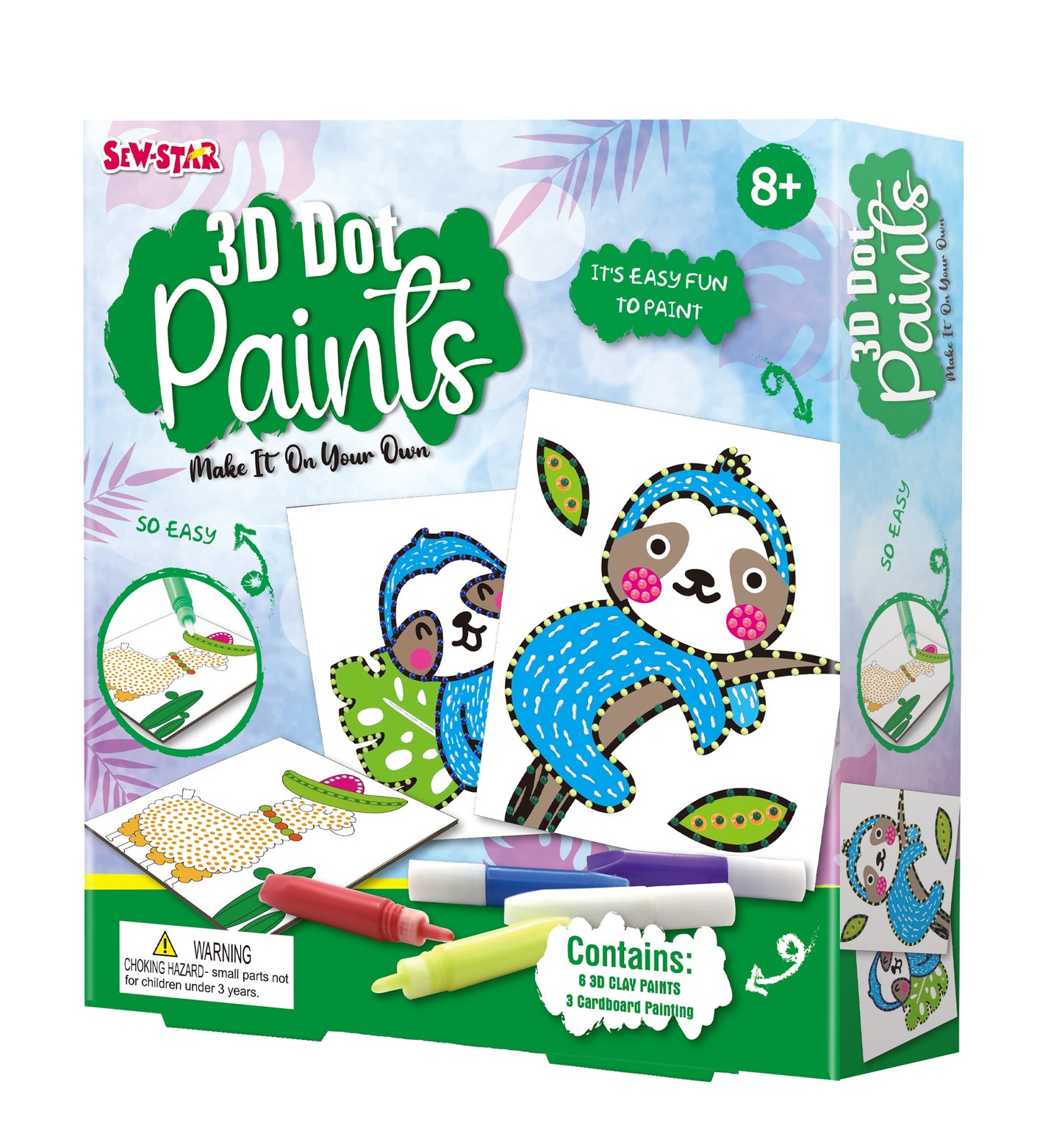 3D Dot Paints Clay And Cardboard Kit - #toys for girls Kuwait# - #toys for girls 5 years old Kuwait# - #toys for girls 6 years old Kuwait# - #toys for girls 7 years old Kuwait#