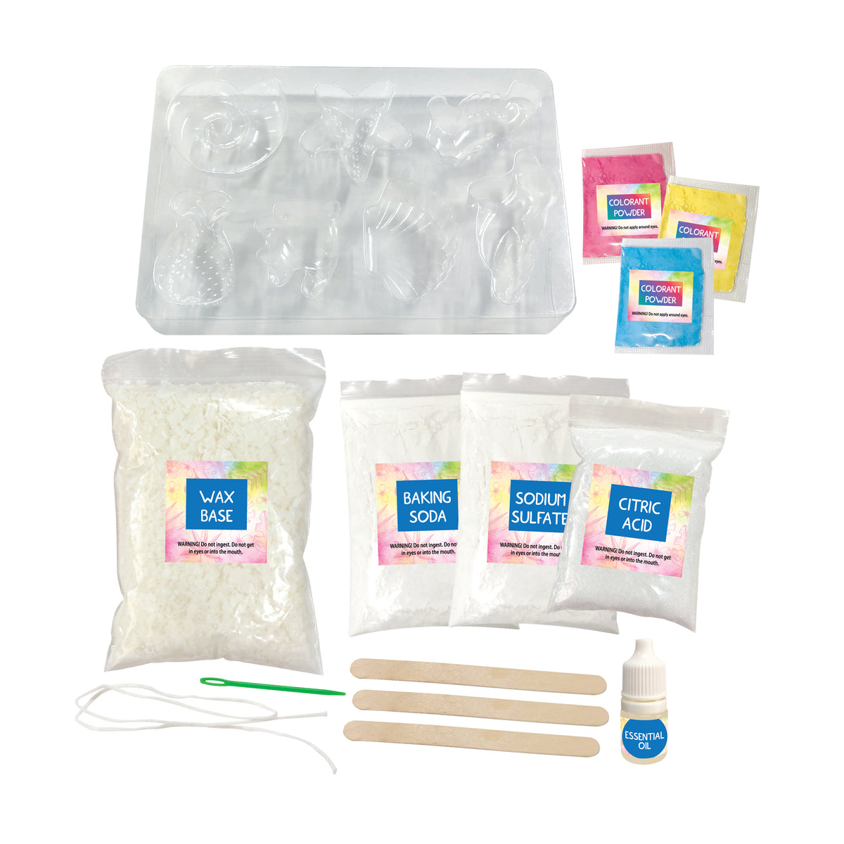 SewStar Ocean-Theme Modeling Candles & Bath Bombs Kit – DIY Craft Toy for Kids