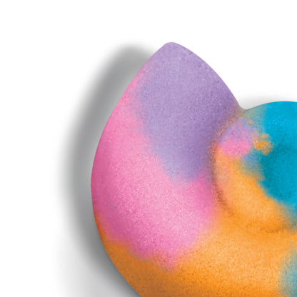 Colorful wax and bath bomb ingredients in vibrant shades for creative craft