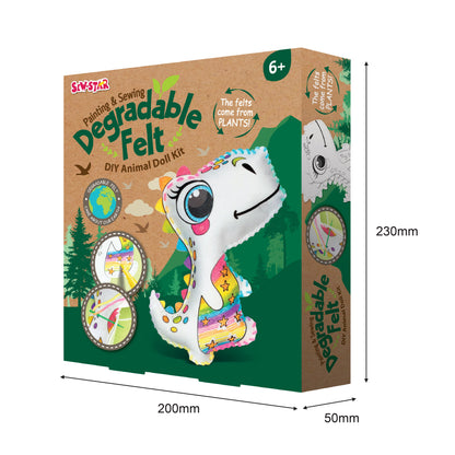 Degradable Felt Diy Animal Doll Kit Dinosaur - #toys for girls Kuwait# - #toys for girls 5 years old Kuwait# - #toys for girls 6 years old Kuwait# - #toys for girls 7 years old Kuwait#