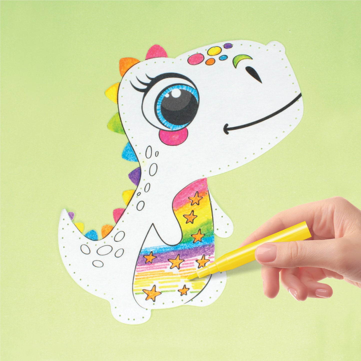 Degradable Felt Diy Animal Doll Kit Dinosaur - #toys for girls Kuwait# - #toys for girls 5 years old Kuwait# - #toys for girls 6 years old Kuwait# - #toys for girls 7 years old Kuwait#