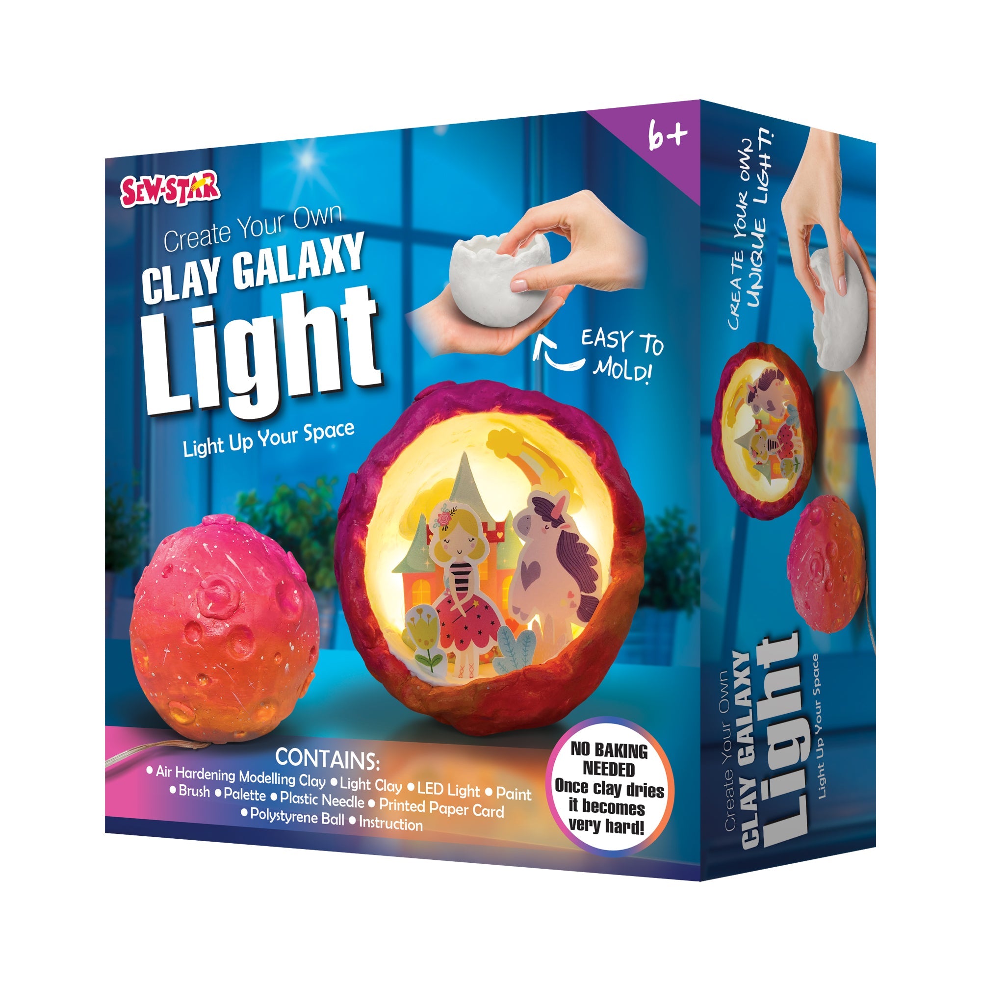 Arts and Crafts Clay Galaxy Light Unicorn - #toys for girls Kuwait# - #toys for girls 5 years old Kuwait# - #toys for girls 6 years old Kuwait# - #toys for girls 7 years old Kuwait#