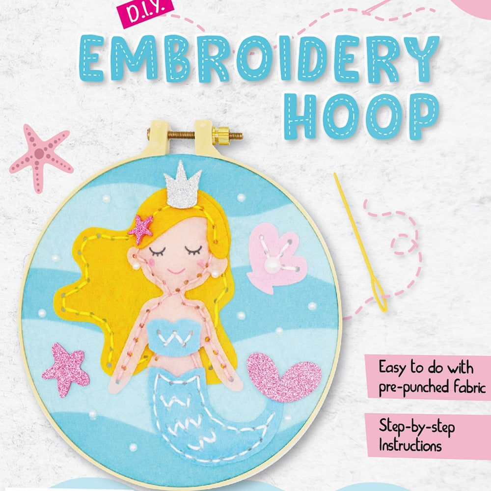 Embroidery Hoop Mermaid - #toys for girls Kuwait# - #toys for girls 5 years old Kuwait# - #toys for girls 6 years old Kuwait# - #toys for girls 7 years old Kuwait#