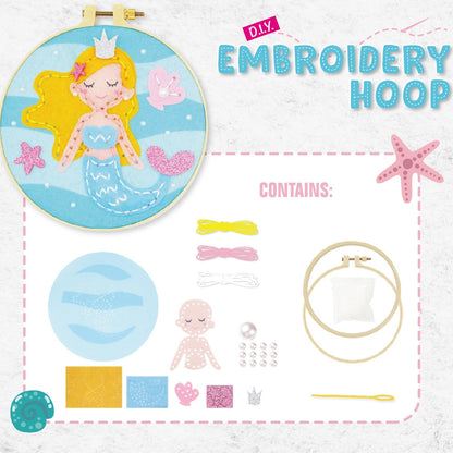 Embroidery Hoop Mermaid - #toys for girls Kuwait# - #toys for girls 5 years old Kuwait# - #toys for girls 6 years old Kuwait# - #toys for girls 7 years old Kuwait#