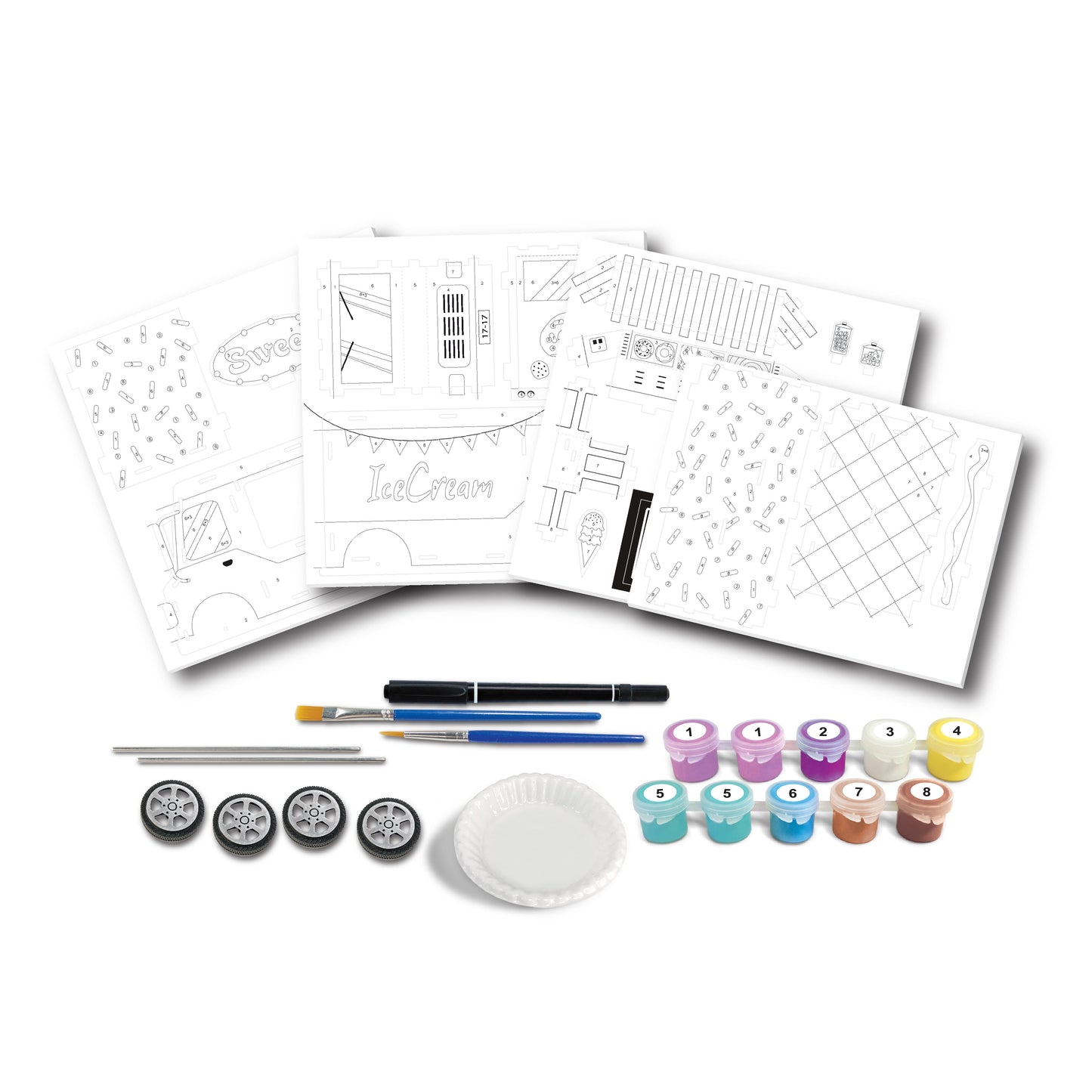 Sew Star Paint By Number 3D puzzle - Bus