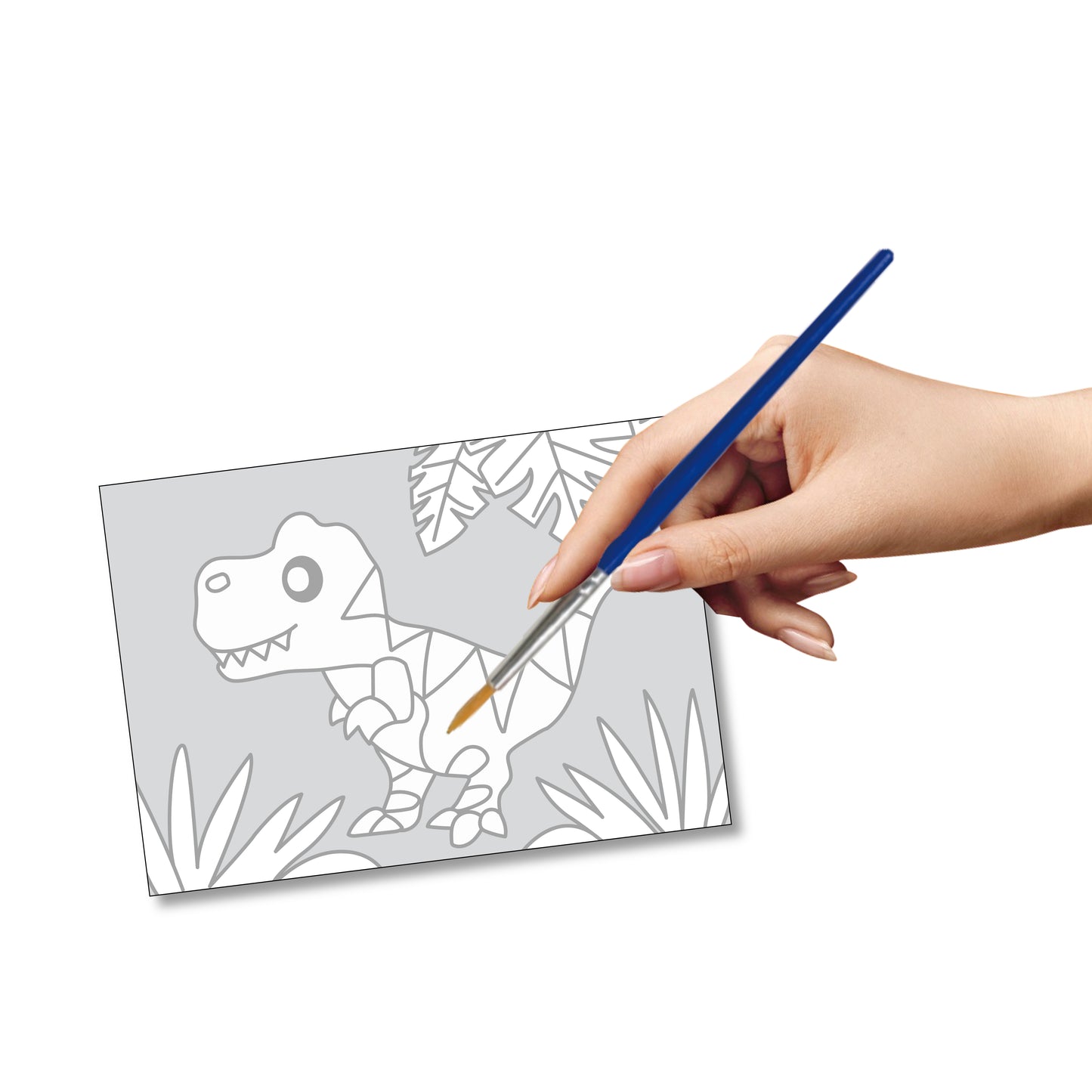 Watercolor painting art-Dinosaur