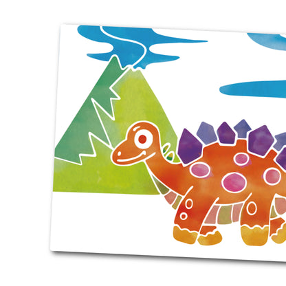 Watercolor painting art-Dinosaur