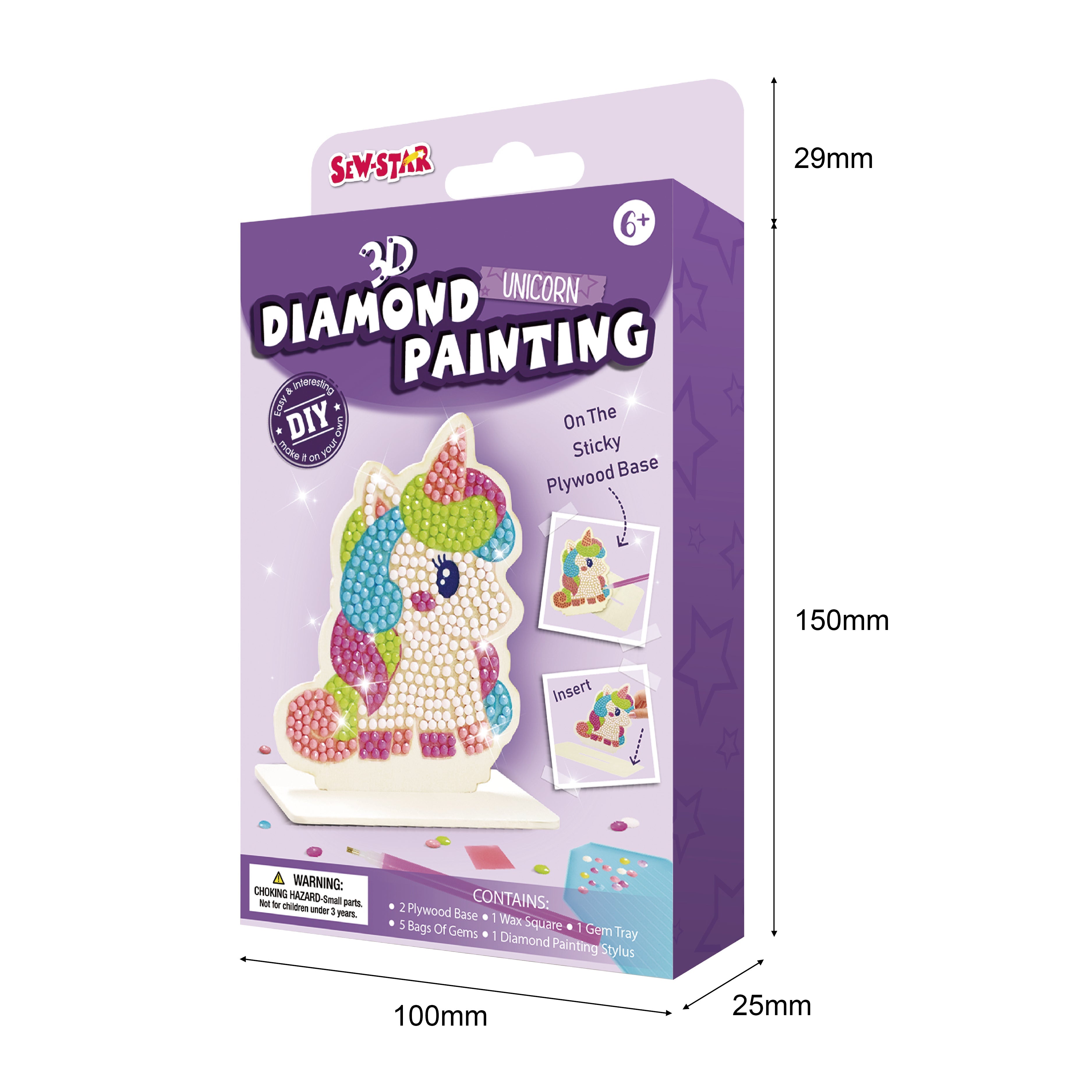 Diamond Painting Unicorn Play Wood - #toys for girls Kuwait# - #toys for girls 5 years old Kuwait# - #toys for girls 6 years old Kuwait# - #toys for girls 7 years old Kuwait#