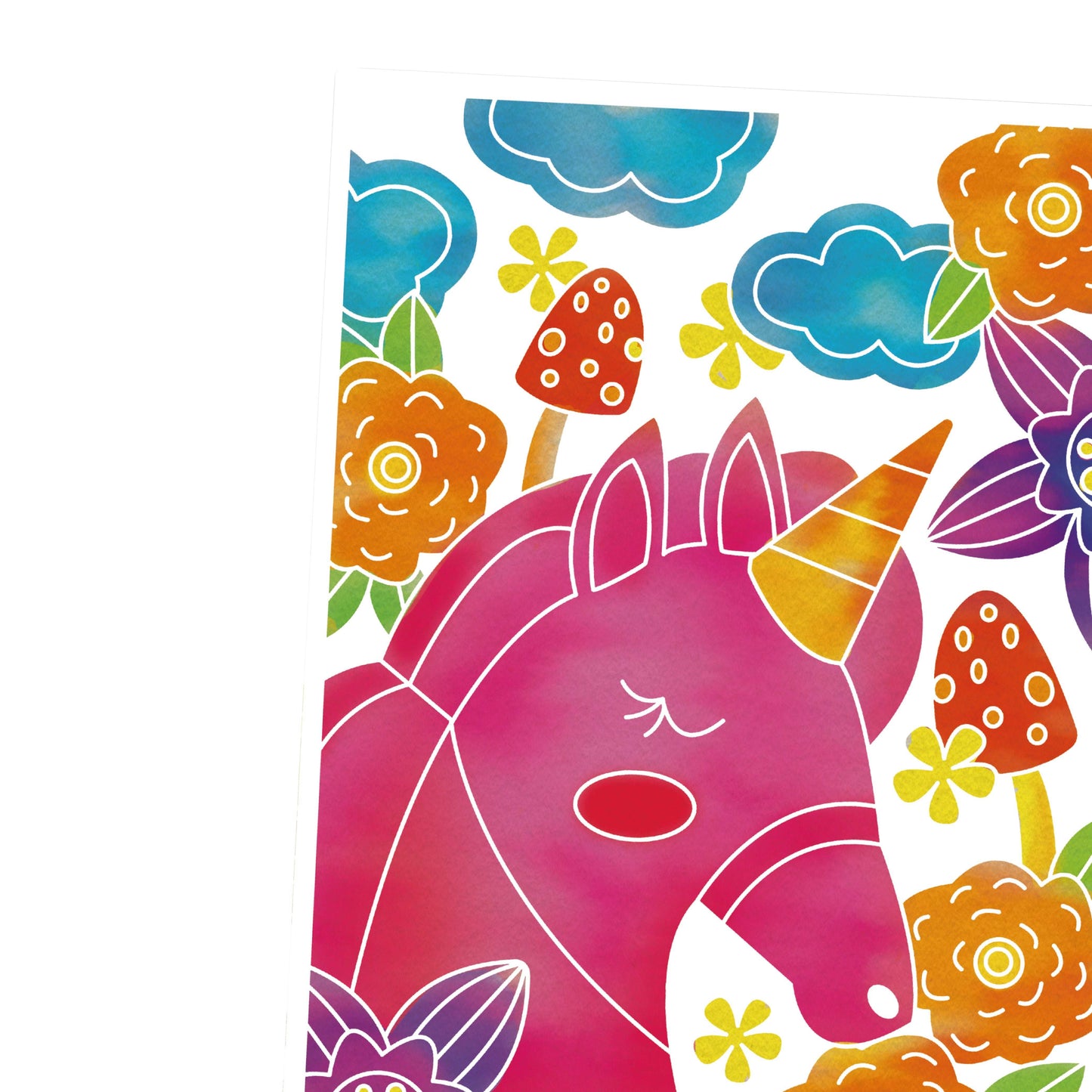 Sew Star Water Color Painting-Unicorn online toy store product in Kuwait