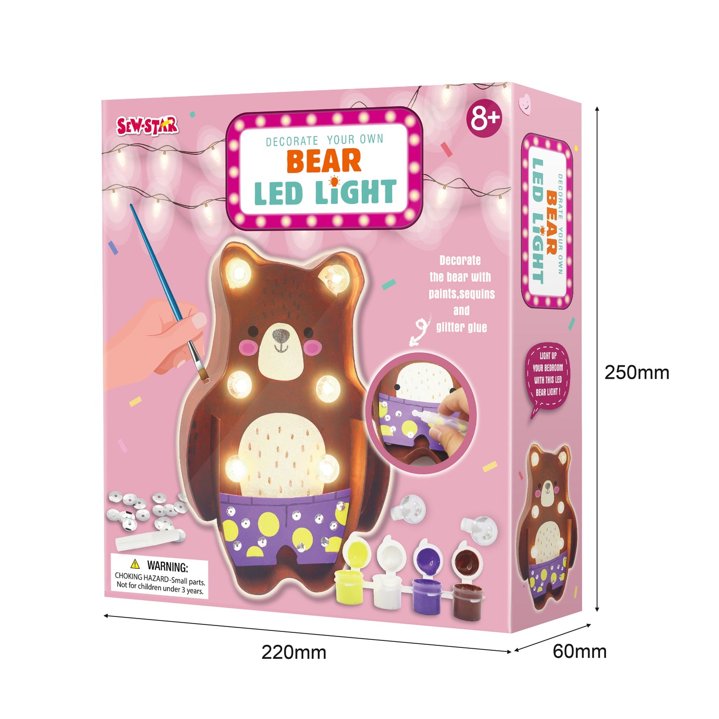 Decorate Your Bear Led Light - #toys for girls Kuwait# - #toys for girls 5 years old Kuwait# - #toys for girls 6 years old Kuwait# - #toys for girls 7 years old Kuwait#