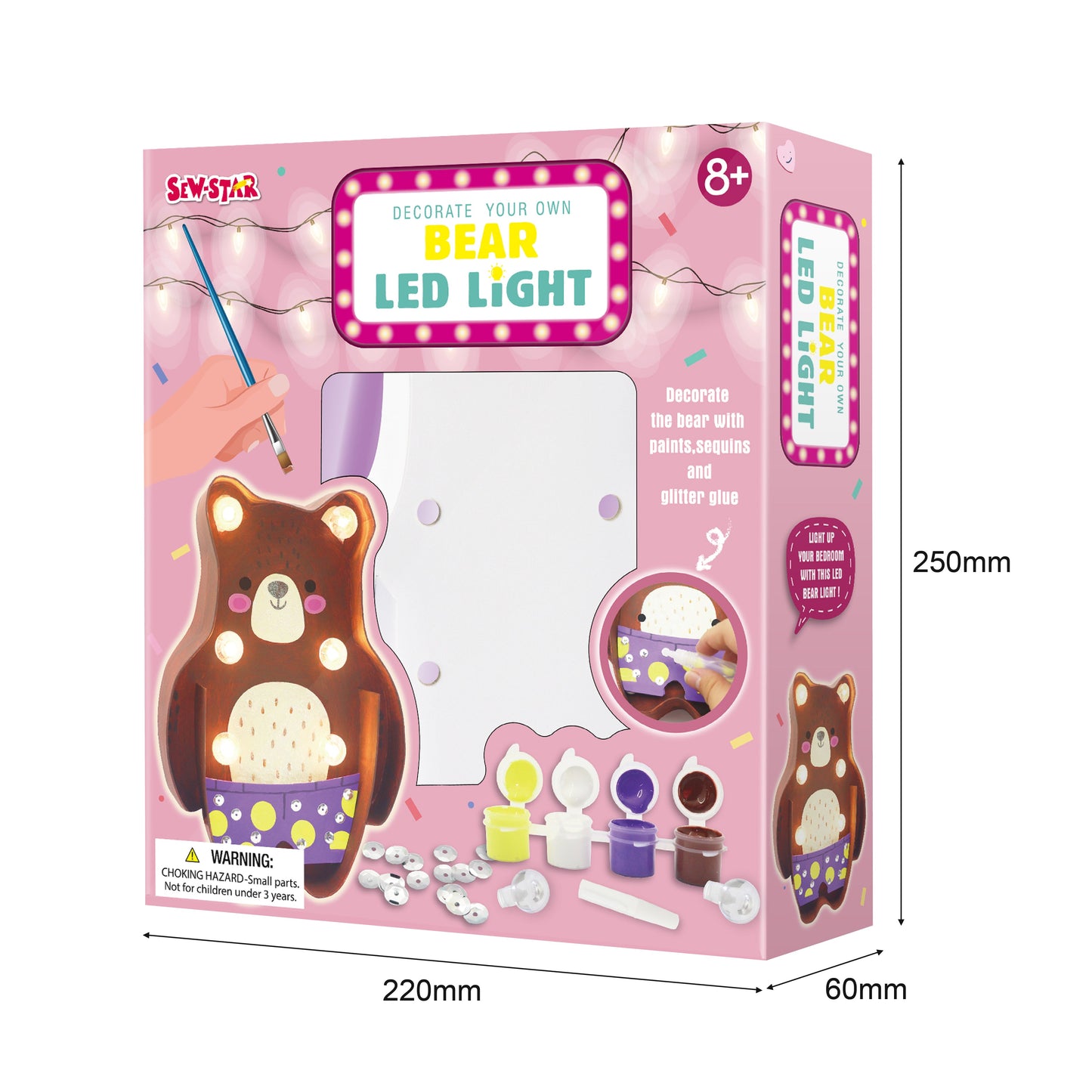 Decorate Your Bear Led Light - #toys for girls Kuwait# - #toys for girls 5 years old Kuwait# - #toys for girls 6 years old Kuwait# - #toys for girls 7 years old Kuwait#