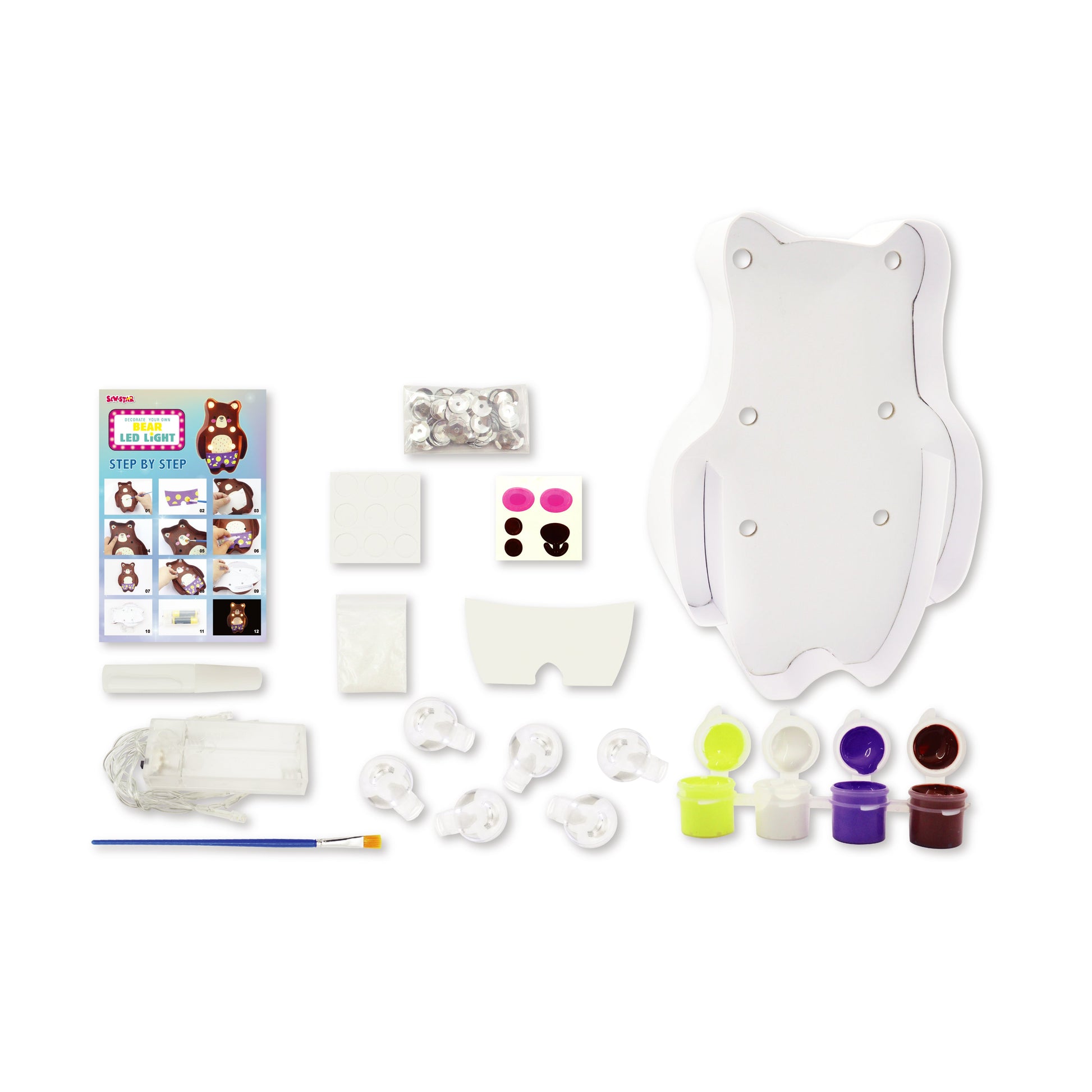 Decorate Your Bear Led Light - #toys for girls Kuwait# - #toys for girls 5 years old Kuwait# - #toys for girls 6 years old Kuwait# - #toys for girls 7 years old Kuwait#