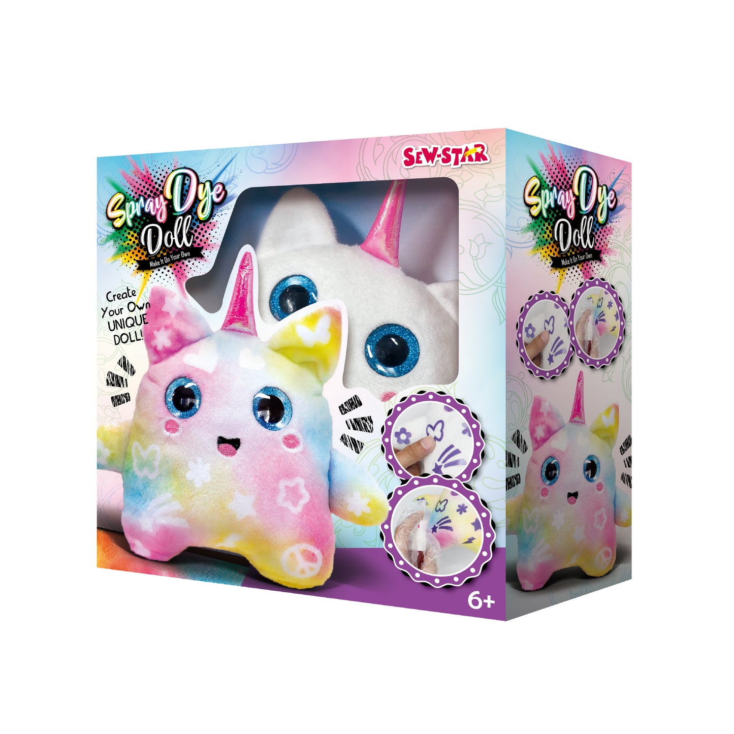 Sew Star Spray Dye Doll Unicorn For Kids