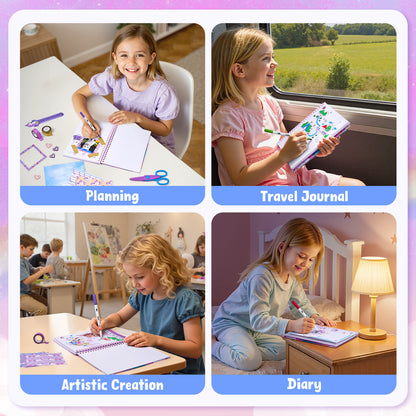 Doodle Dream Diary Kit – Scrapbook & Journal Craft Set for Kids