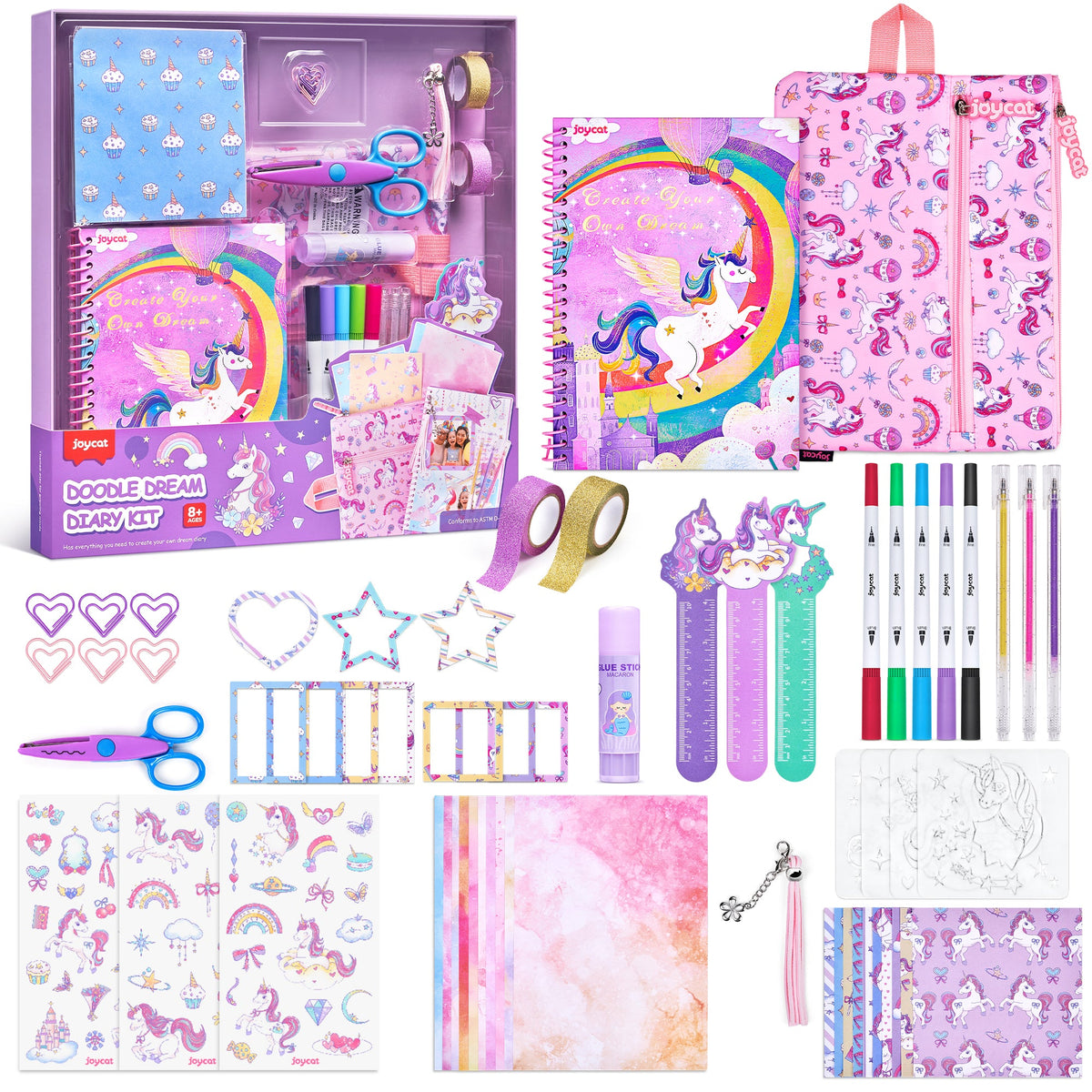 Colorful puffy markers with thick tips