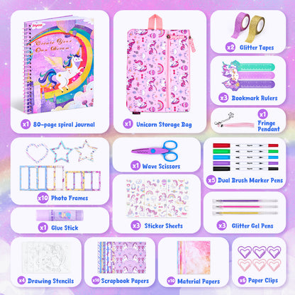 Doodle Dream Diary Kit – Scrapbook & Journal Craft Set for Kids
