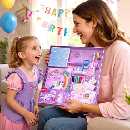 Doodle Dream Diary Kit – Scrapbook & Journal Craft Set for Kids