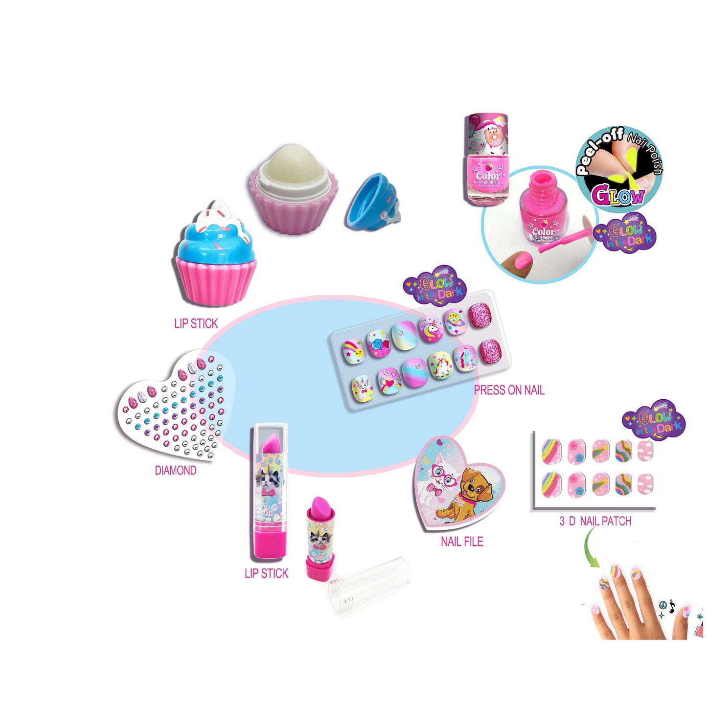 Tokidas Funny Makeup Playing-Glow in the Dark product details for kids in Kuwait
