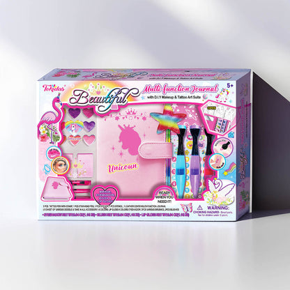 Multi function Journal with Diy Makeup & Tatoo Art Suite - #toys for girls Kuwait# - #toys for girls 5 years old Kuwait# - #toys for girls 6 years old Kuwait# - #toys for girls 7 years old Kuwait#