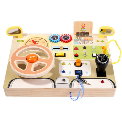 Montessori learning Activity Board with Light Switch