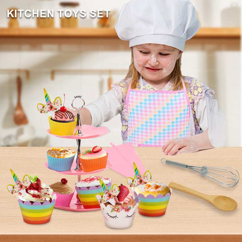 Kids Cooking And Baking Supplies Set gift toy in Kuwait