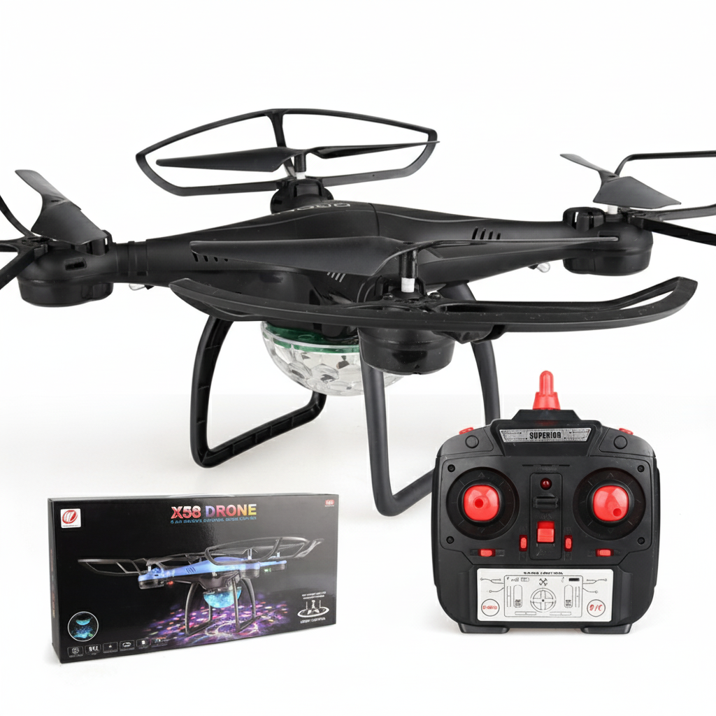 2.6 Remote Control Drone With Usb For Kids - Black