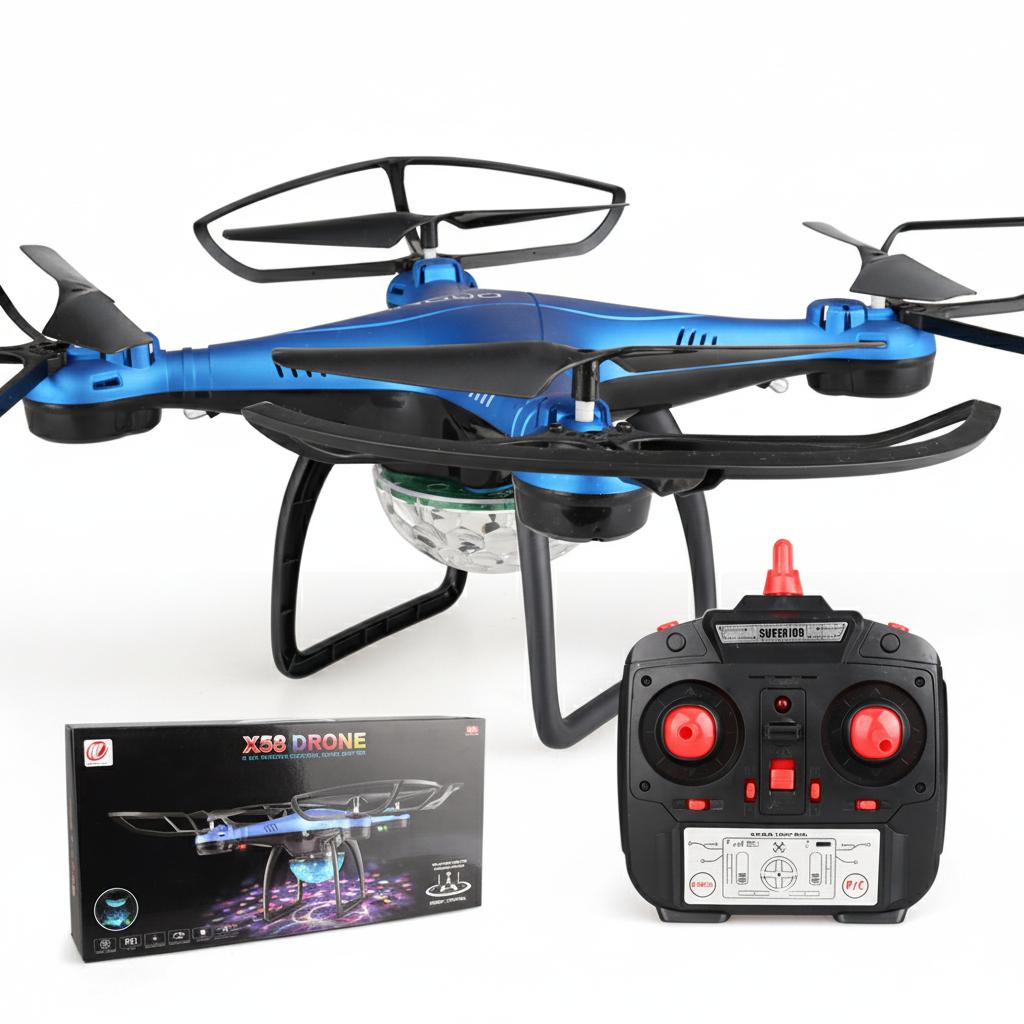2.6 Remote Control Drone With Usb For Kids - Blue