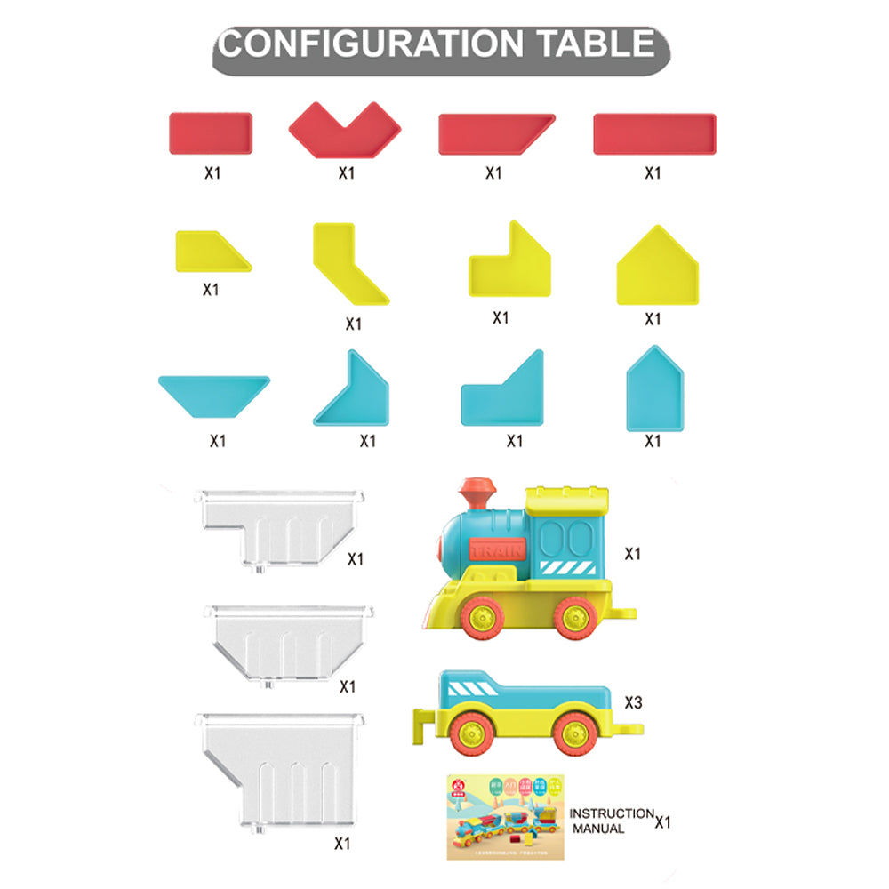 Spatial Thinking Magnetic Adsorption Train Set
